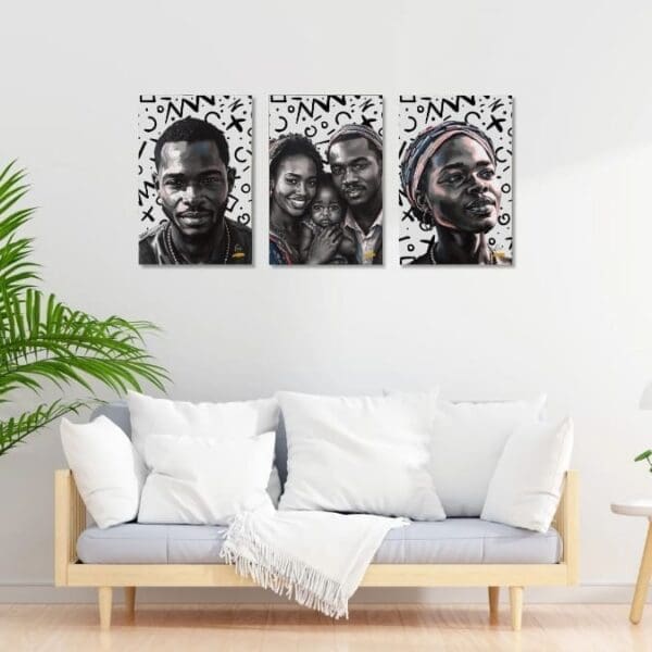 Canvas Set Wall Art Unity of Spirity - A2 Printed Canvas