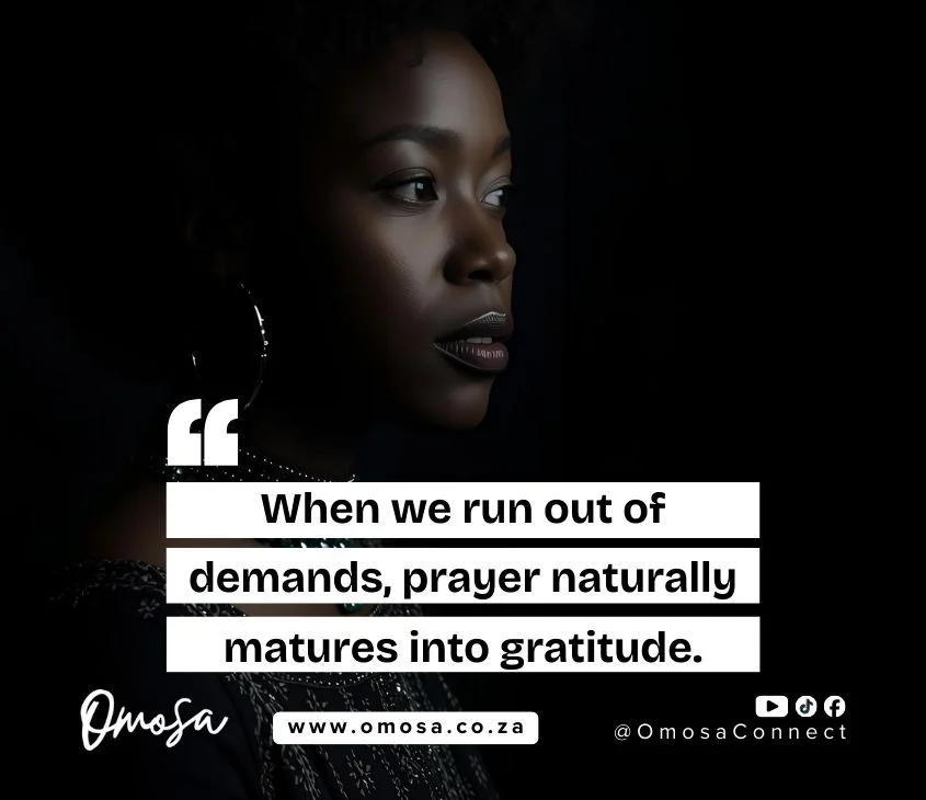 Gratitude loves Prayer. Prayer loves Gratitude.